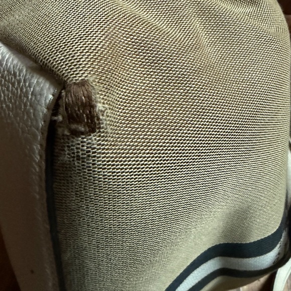 Coach Beige and Cream Stripe Tote - Picture 9 of 11